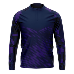 サッカ 1/4 ジップ ジャケット