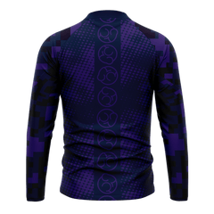 サッカ 1/4 ジップ ジャケット 海軍ブルー