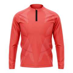 昇華 サッカ 鮭 1/4 ジップ ジャケット