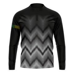 昇華 サッカ 1/4 ジップ ジャケット 黒