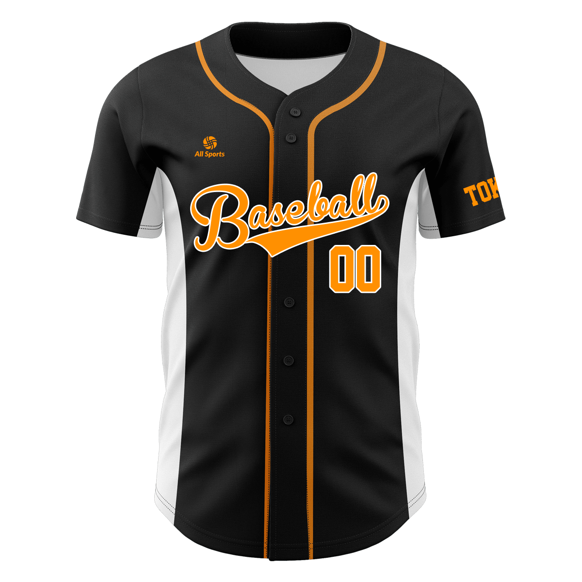 昇華野球ユニフォーム 黑白