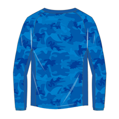 昇華フルオーダーピステジャケット 迷彩 青