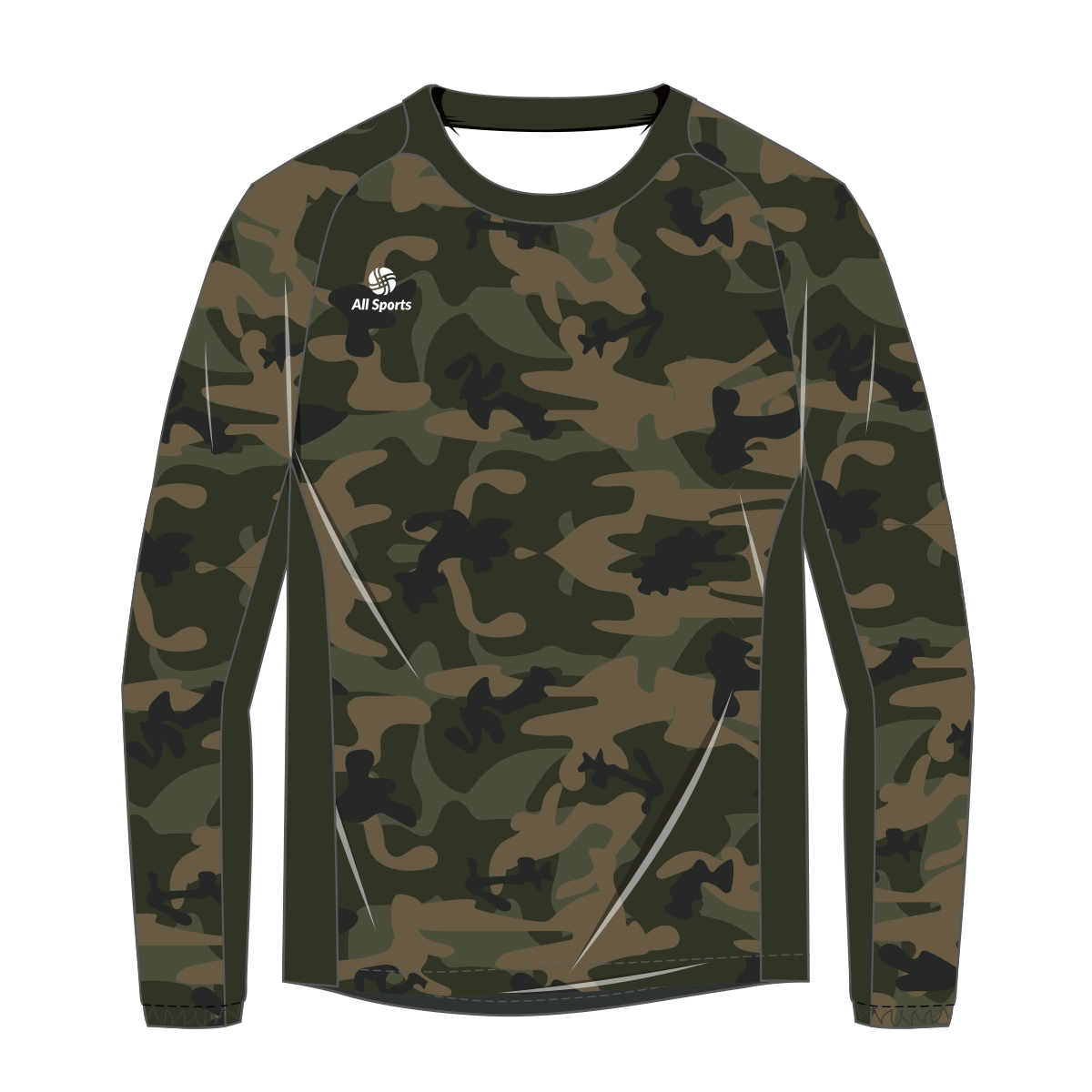 昇華フルオーダーピステジャケット 迷彩緑