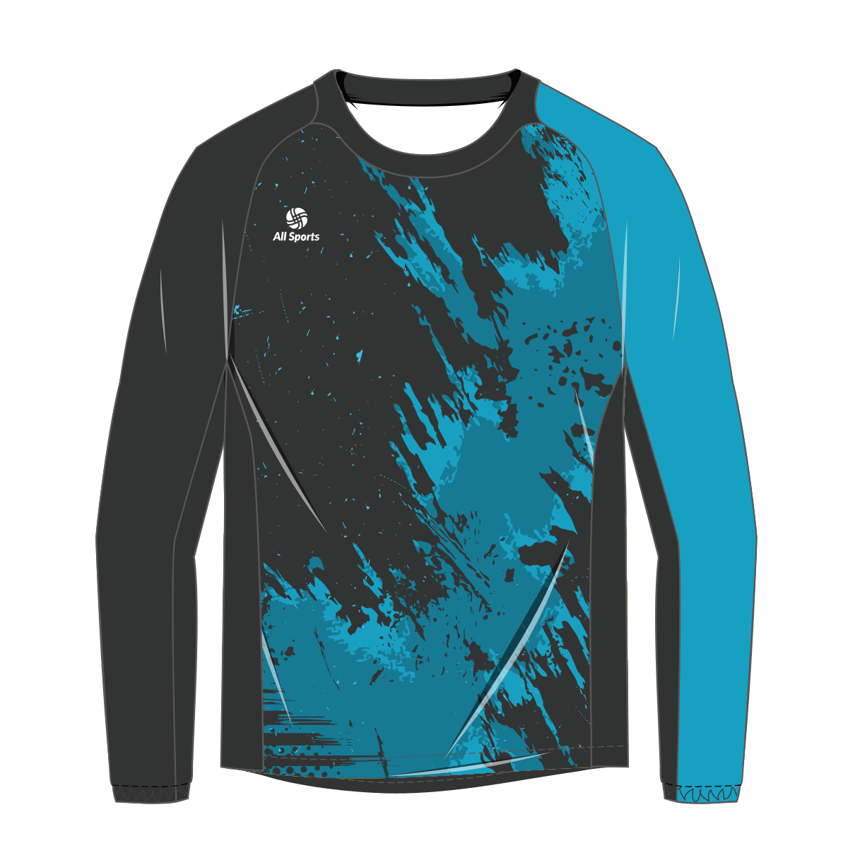 昇華フルオーダーピステジャケット 黒青