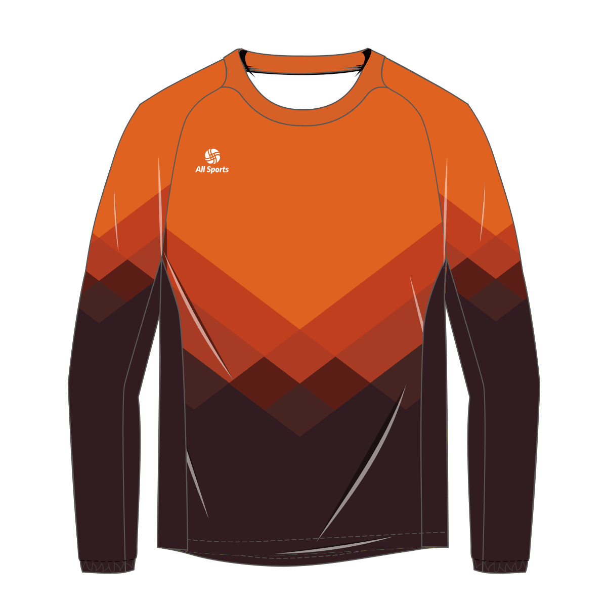 昇華フルオーダーピステジャケット 长袖