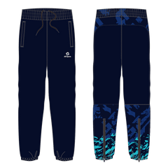 昇華フルオーダーピステパンツ 迷彩 青