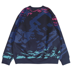 グラディエント色 スウェットシャツ