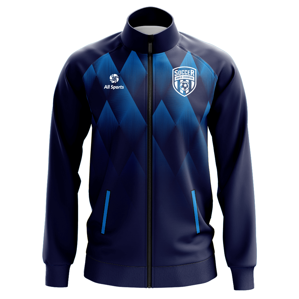 昇華 カスタマイズ スポーツ ジャケット 青