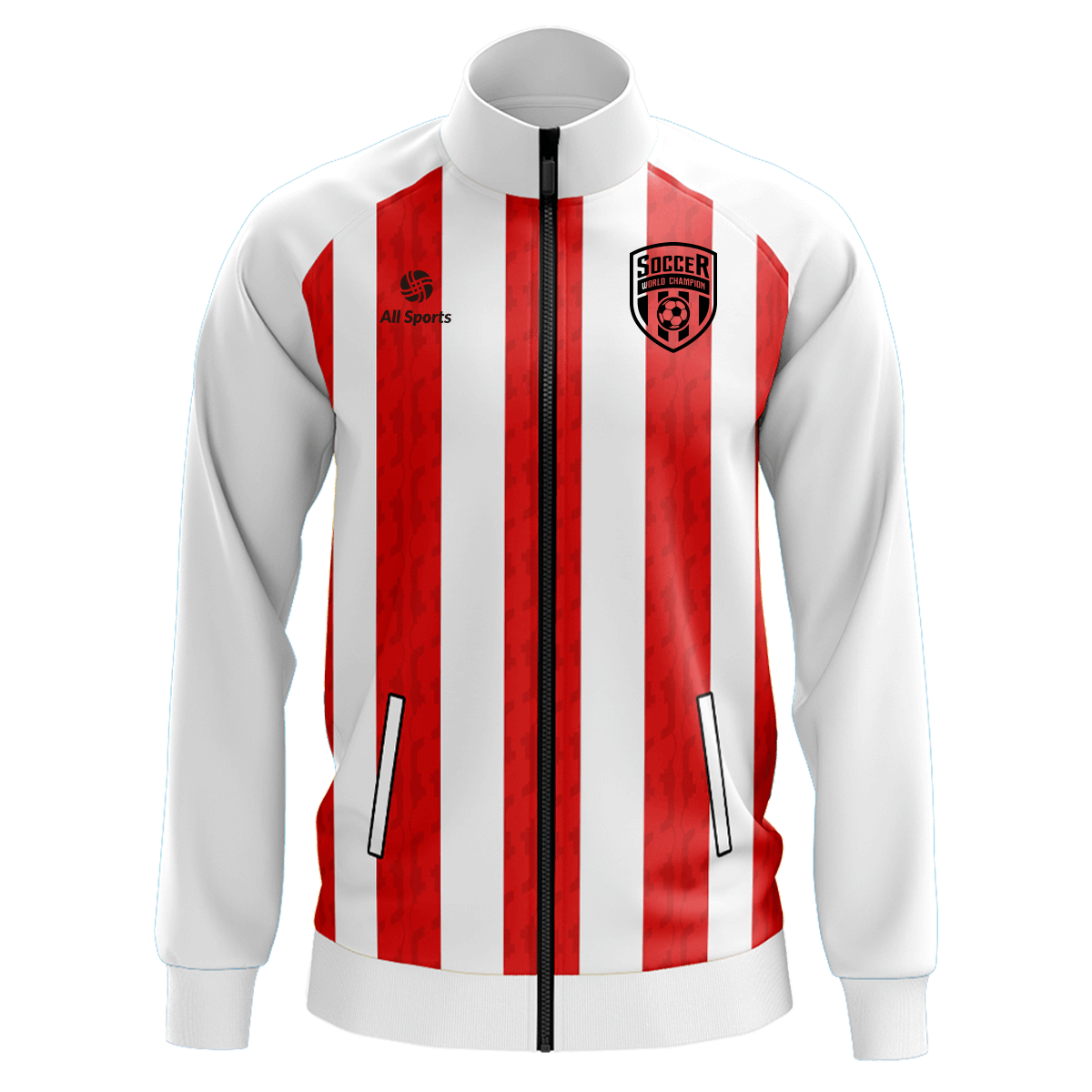 昇華 カスタマイズ スポーツ ジャケット 赤白