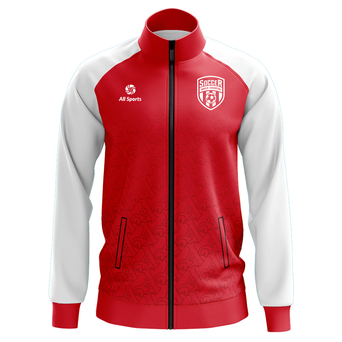 昇華 カスタマイズ スポーツ ジャケット 赤白