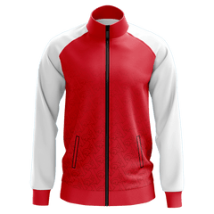 カスタマイズ スポーツ ジャケット 赤白