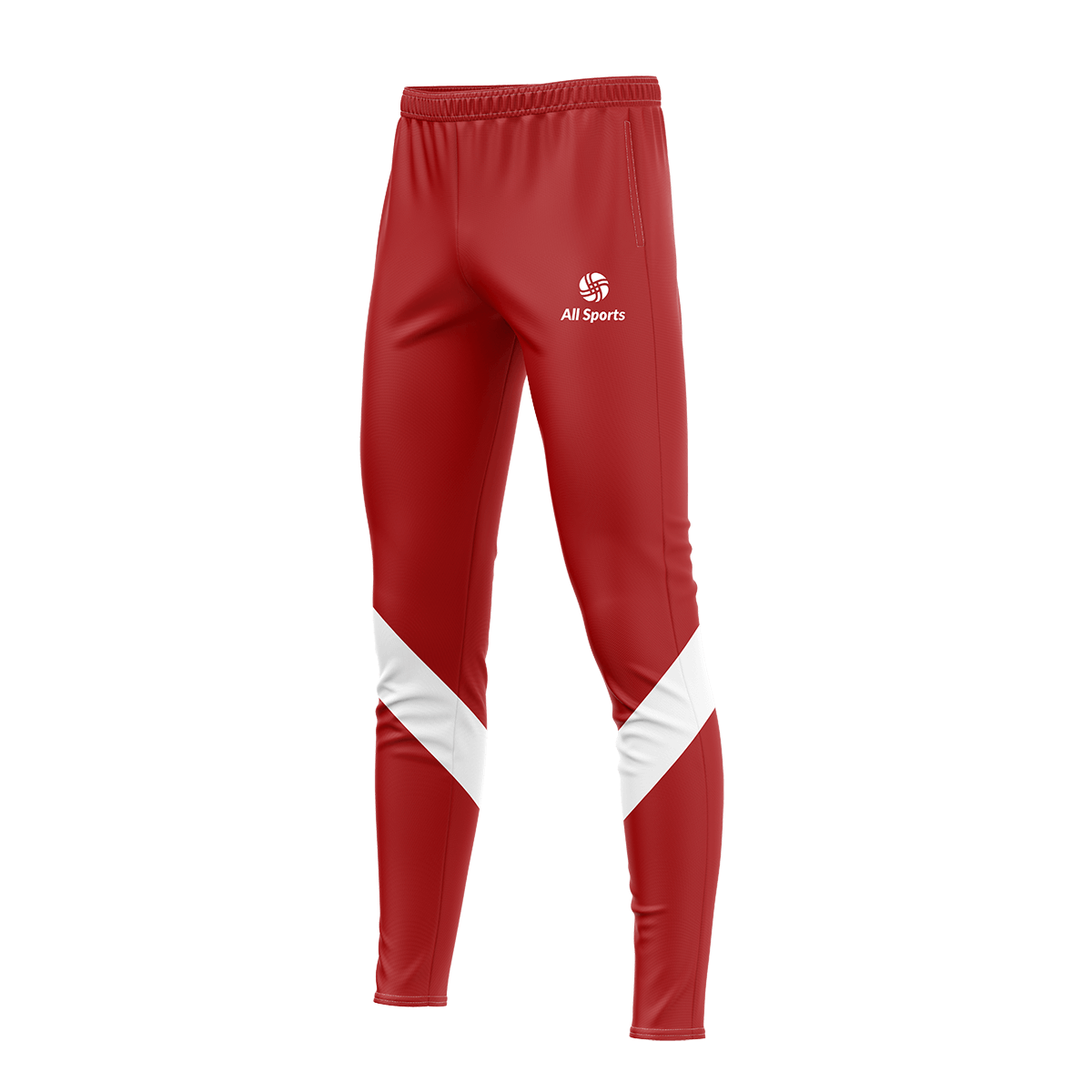 昇華 トレーニング パンツ 赤白