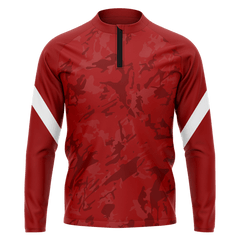 1/4 赤 ジャケット ジップ