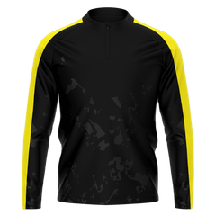 黒 1/4 ジップジャケット