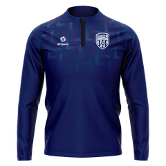 昇華 1/4 ジップ ジャケット 海軍ブルー