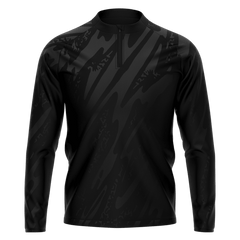 黒 昇華 1/4 ジップ ジャケット