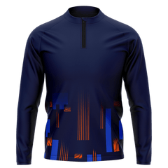 1/4 ジップ ジャケット 昇華 男