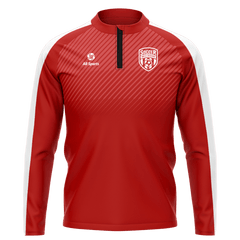 昇華 1/4 ジップ ジャケット 赤