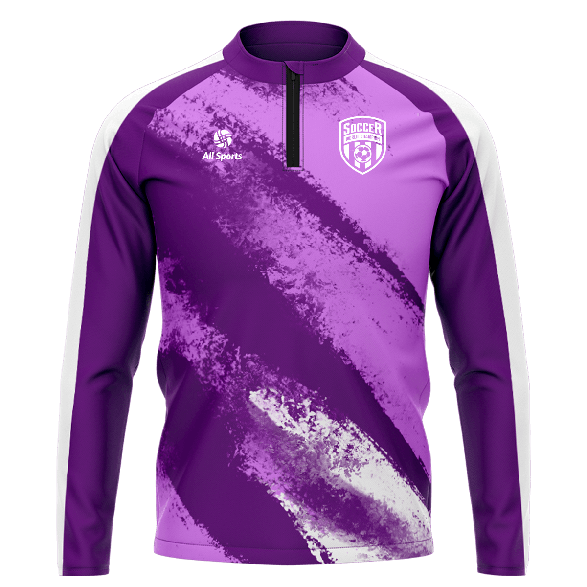 昇華 1/4 ジップ ジャケット 紫