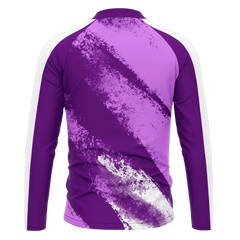 1/4 ジップ ジャケット 紫