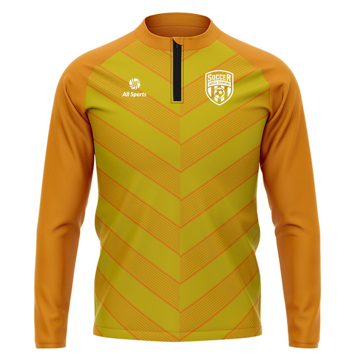 昇華 1/4 ジップ ジャケット オレンジ