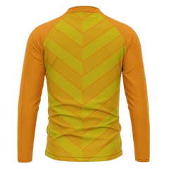 昇華 オレンジ 1/4 ジップ ジャケット