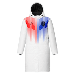 昇華 中綿 ロングコート 白