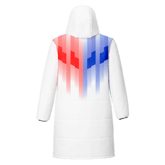 昇華 中綿 ロングコート 冬 防寒