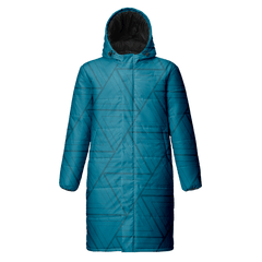 昇華中綿ロングコート 水色