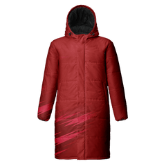 昇華中綿ロングコート 防寒