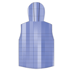 冬 昇華 中綿のベスト 青