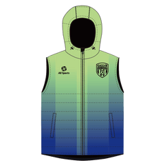 昇華 中綿のベスト 冬 緑青