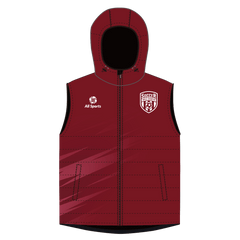 昇華中綿のベスト 赤 冬