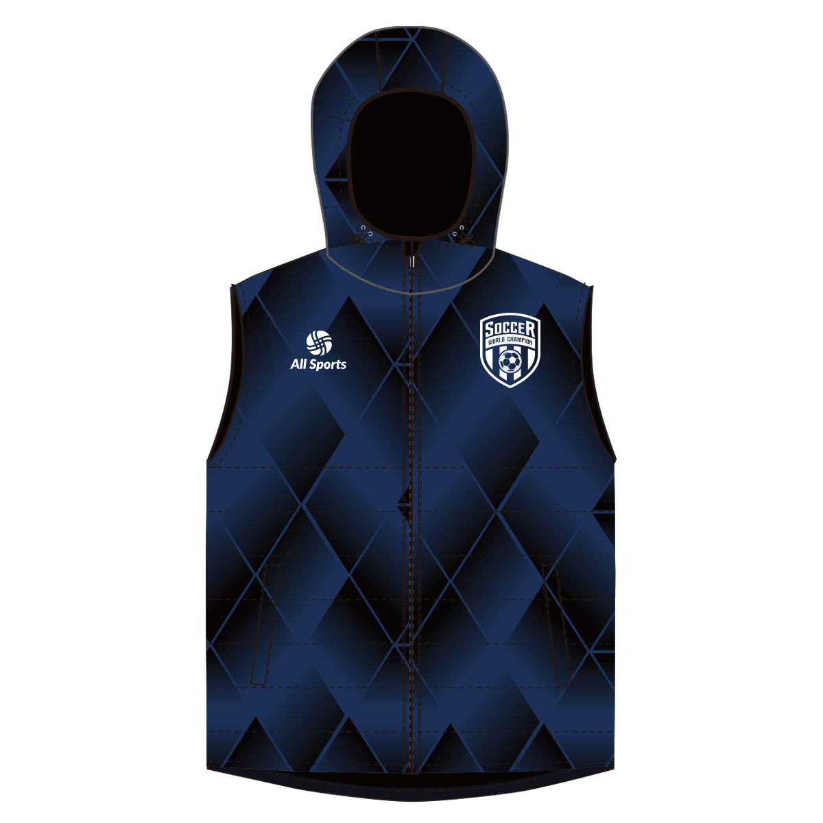 昇華中綿のベスト おしゃれ