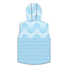 冬 服 おしゃれ メンズ 昇華 中綿 ベスト,ライトシアン