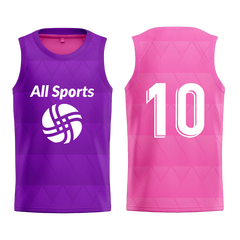 紫 ピンク 両面 サッカー ビブス