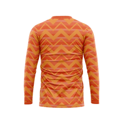 オレンジ サッカー 長袖 練習 着