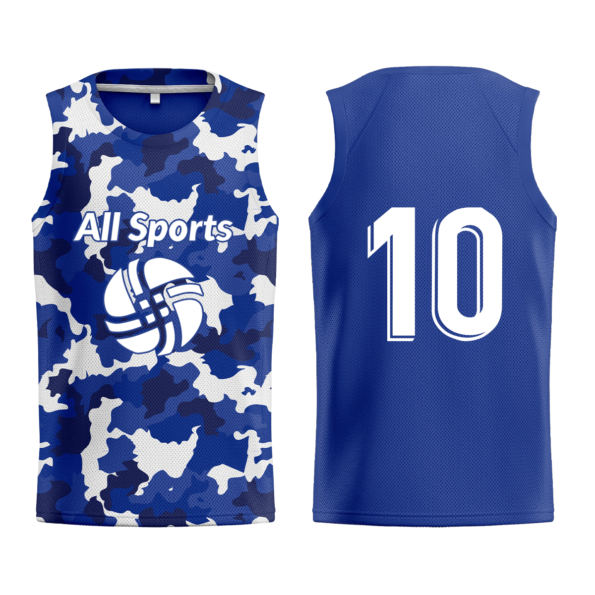 昇華 ビブス 青 迷彩