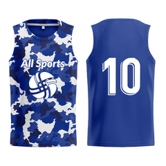 昇華 ビブス 青 迷彩