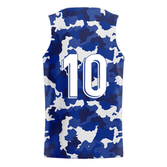 昇華 サッカー ビブス 青 迷彩