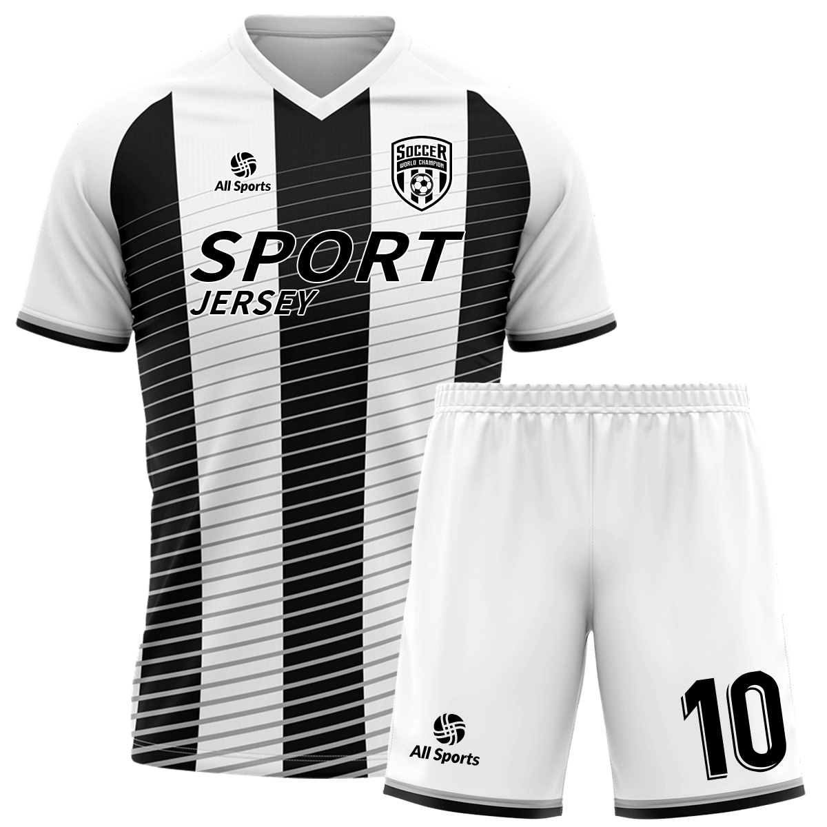 縦縞 サッカー ユニフォーム