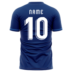 青 サッカー ユニフォーム