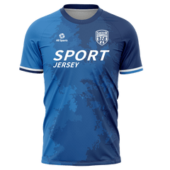 サッカー t シャツ 青