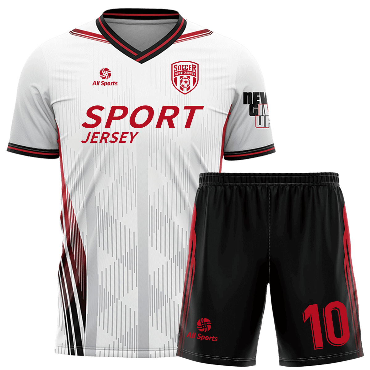 白黒 ユニフォーム サッカー