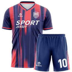 赤 青サッカー ユニフォーム