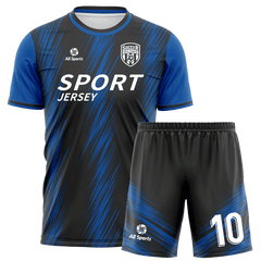 サッカー ユニフォーム 紺 黒