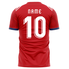 赤縞t シャツ サッカー