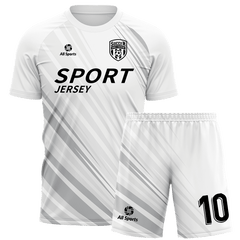 白サッカー ユニフォーム