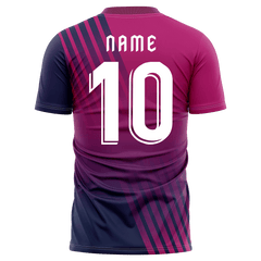 深いピンク t シャツ サッカー