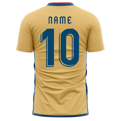 All Sports,昇華 サッカー ユニフォーム,半袖,黄,オリジナル ユニフォーム